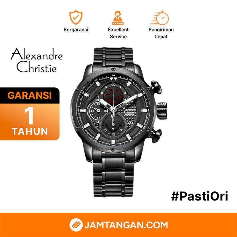 アナコン Alexandre Christie Chronograph AC 6239 MC BIPBA Men Black