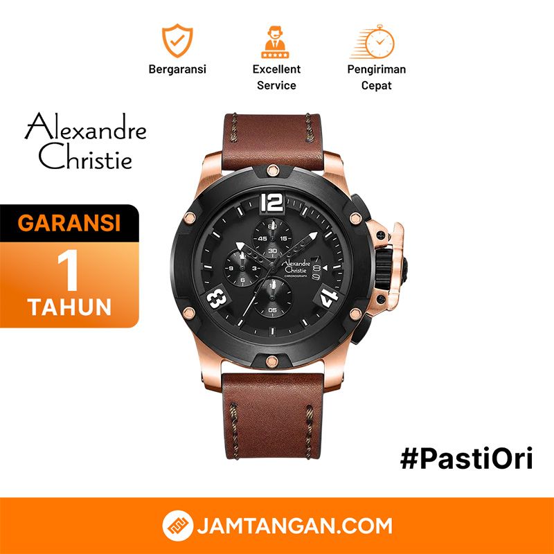 Alexandre Christie Chronograph AC 6295 MC LIPBAIVBA Men Black Dial