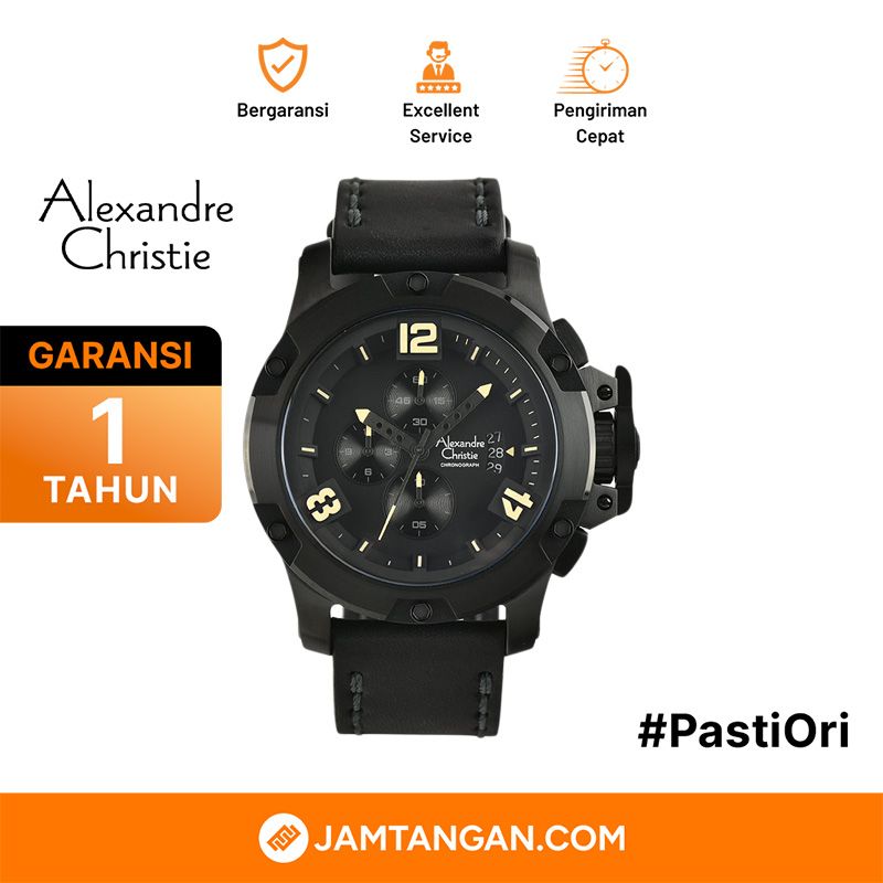 Alexandre Christie Chronograph AC 6295 MC LIPBAIVBA Men Black Dial