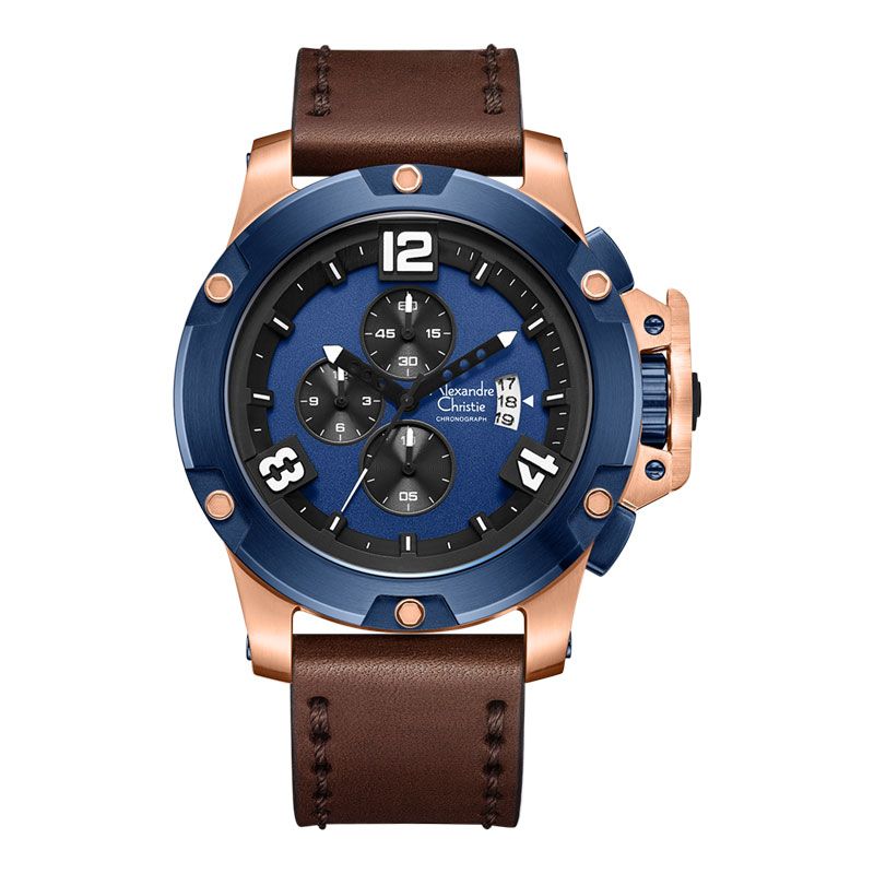 Alexandre Christie Chronograph AC 6295 MC LIPBAIV Sport Men Black