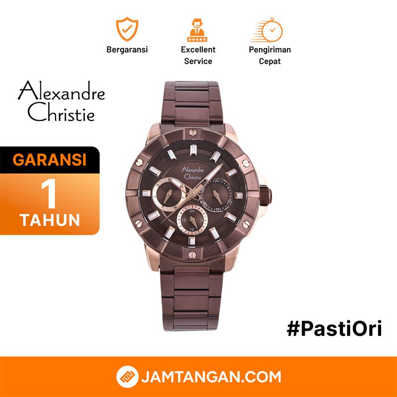 Alexandre Christie AC 6609 BF BRGLN Ladies Rose Gold Dial Rose