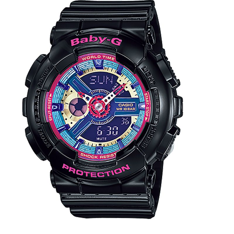 CASIO G-SHOCK BABY-G❤️美品❤️BA-112シリーズピンクモデル Casio Baby G BA-112 Analog Digital Womens Watch Black Hyper