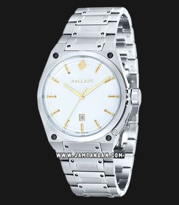 Ballast Valiant BL-5102-33 Men Silvery White Dial Stainless Steel 