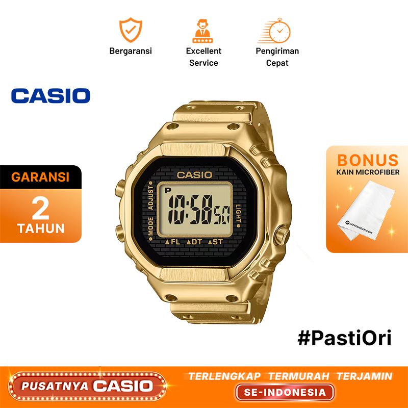 Casio Ring Watch CRW-001G-9 CRW-001G-9JR Digital Dial Gold