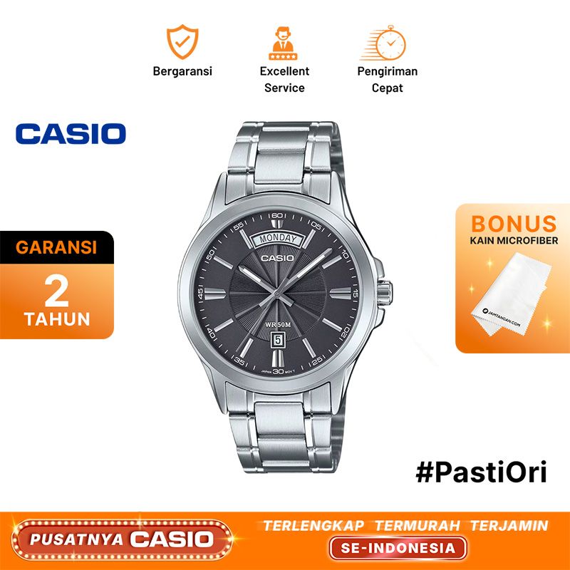Casio Standard MTP-1381D-3A MTP-1381D-3AVDF Enticer Men Green Dial