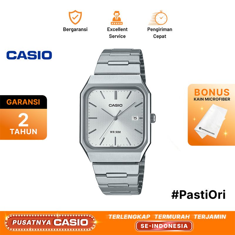 Casio General MTP-B185D-7A MTP-B185D-7AVDF Men Silver Dial