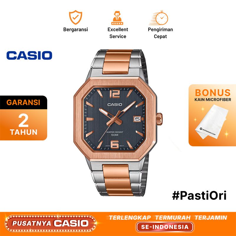 Casio General MTP-B195L-3A MTP-B195L-3AVDF Green Dial Black
