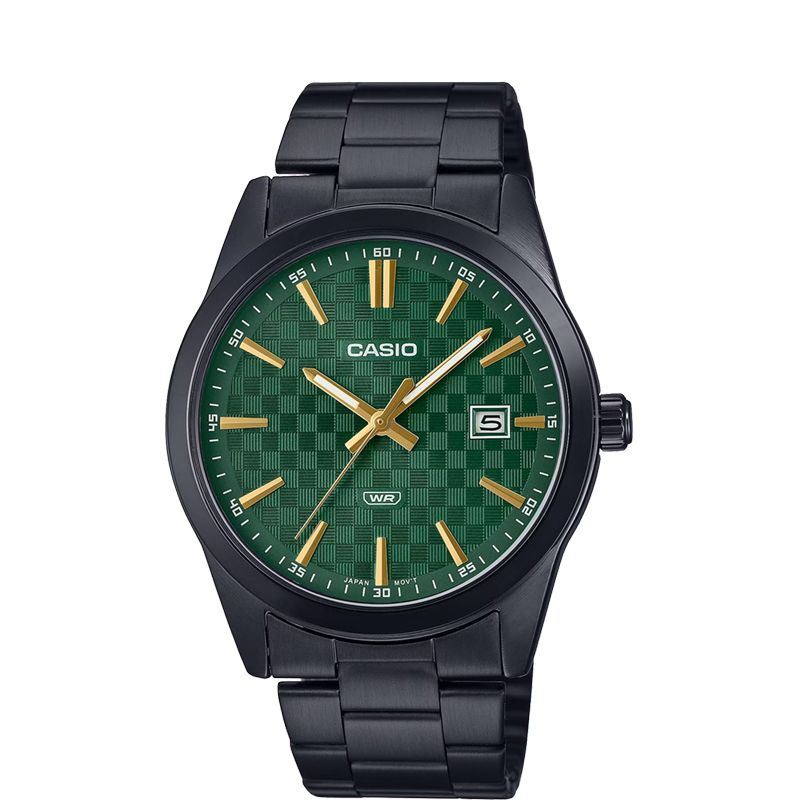 Casio General MTP-VD03D-3A2UDF Men Green Dial Stainless