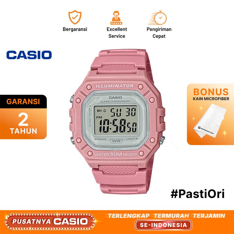Orologio Casio Collection W-218HC-4AVEF rosa donna