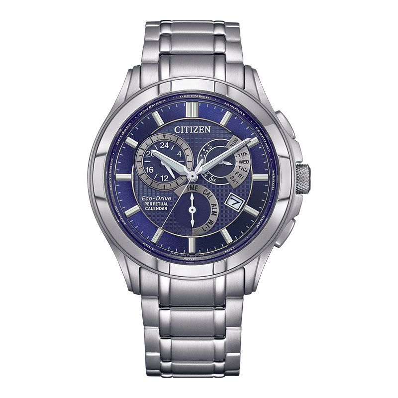 Citizen Eco Drive BL8160-58L Men Blue Dial Stainless Steel Strap
