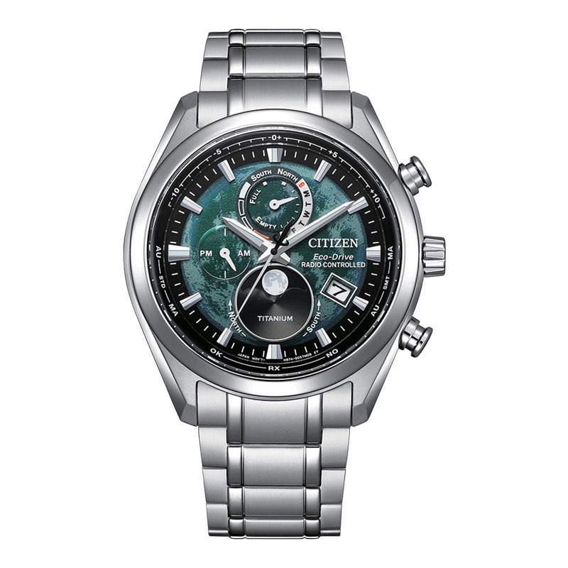 Citizen Eco Drive BY1010-81X Tsuki Yomi Moon Phase Green