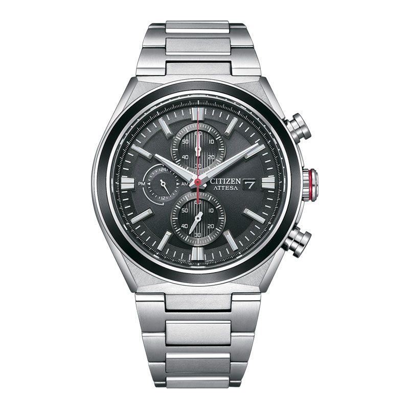 Citizen Attesa CA0837-65L Men Eco Drive Chronograph Blue Dial