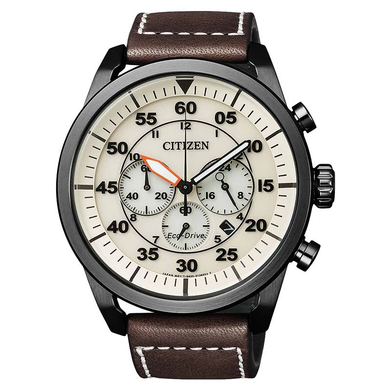 Citizen Eco-Drive CA4215-04W Sport Chronograph Cream Dial