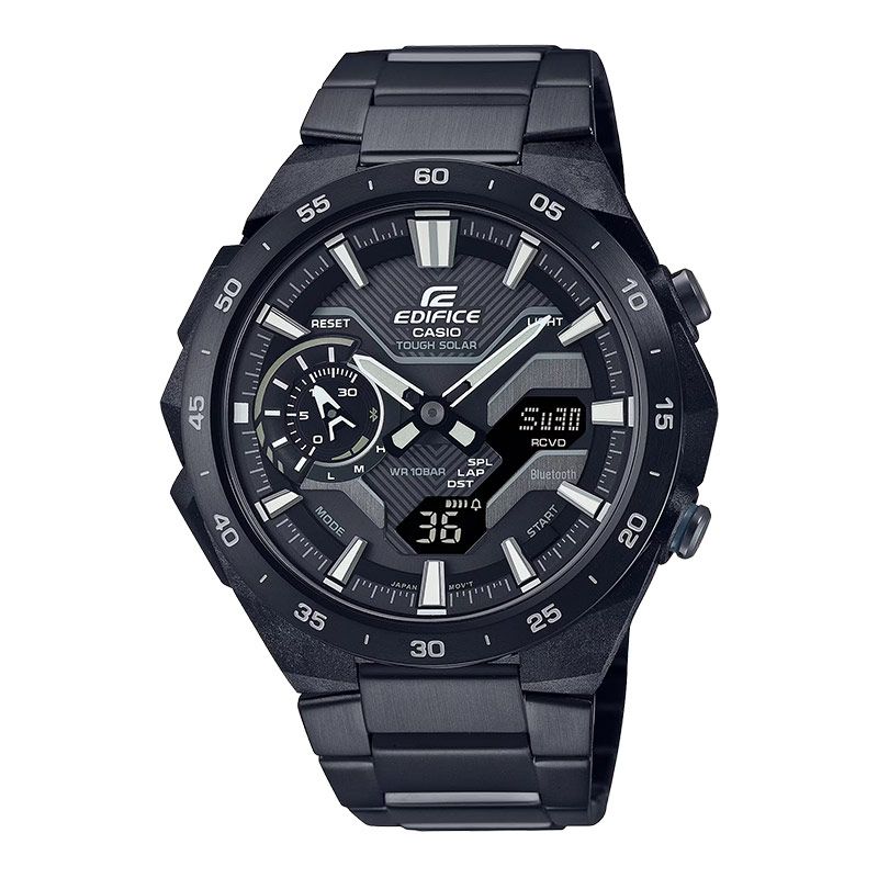 Casio Edifice ECB-2200RC-1A3DF Windflow Digital Analog Dial Black