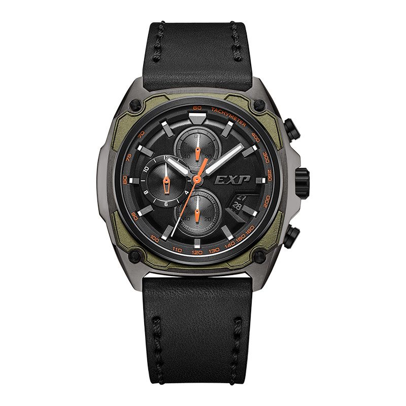 Expedition Chronograph E 6835 MC LEPBAGR Men Black Dial Black