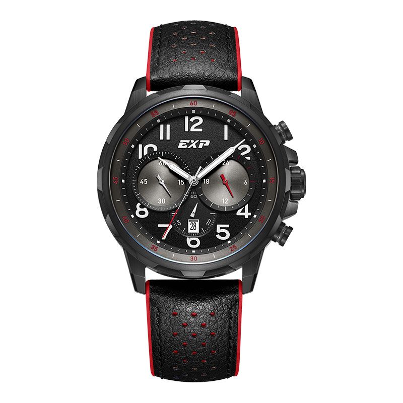 Expedition Chronograph E 6843 MC RBRBA Men Black Dial Black