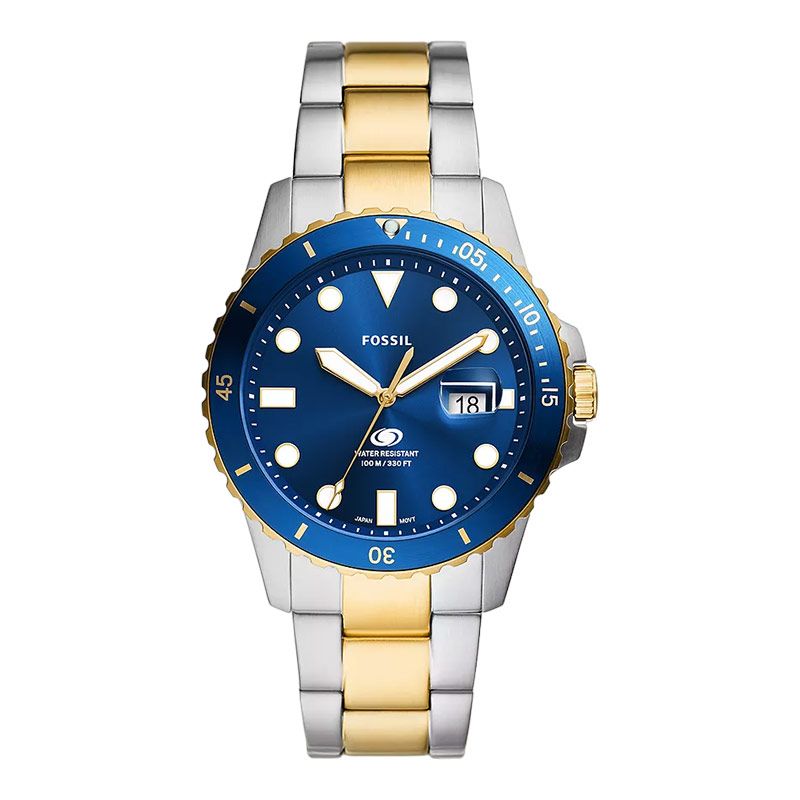 Jam Tangan Fossil Analog Blue Dial Men's Watch Fossil Blue