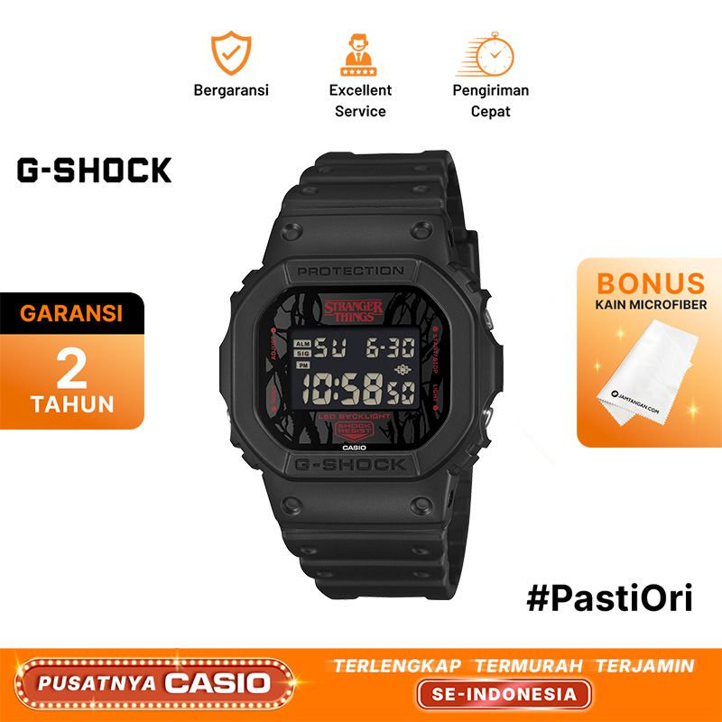 Casio G-Shock DW-5600STT-1 DW-5600STT-1JR Stranger Things