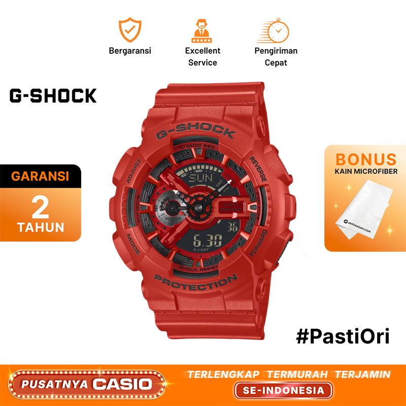 Casio G-Shock GA-110FC-1A GA-110FC-1ADR Multi Color Digital Analog Casio G-Shock GA-110FC-1A GA-110FC-1ADR Multi Color Digital Analog