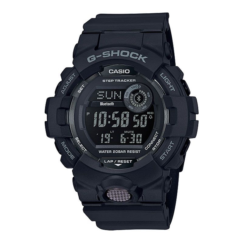 Casio G-Shock G-Squad GBD-800-1BER Black Digital Dial Black Resin Band