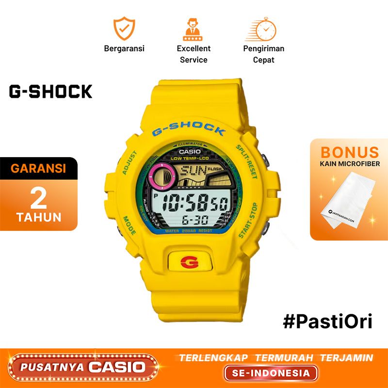 Casio G-Shock GLX-6900A-9 GLX-6900A-9JF Digital Dial Yellow Resin