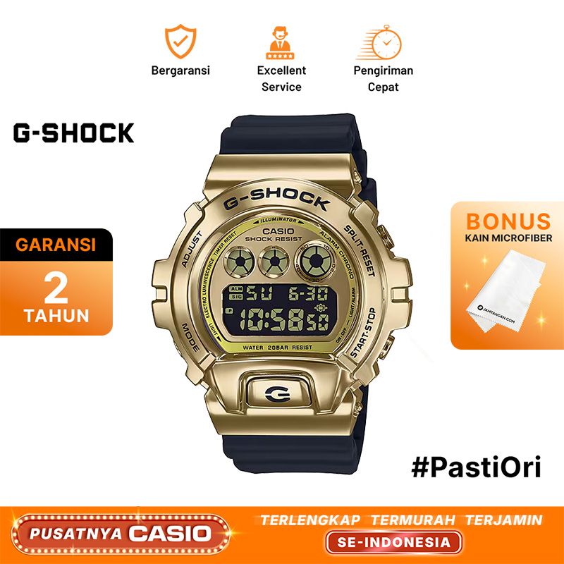 Casio G-Shock GM-6900G-9DR Metal Covered Absolute Toughness 25th  Anniversary Digital Dial Resin Band
