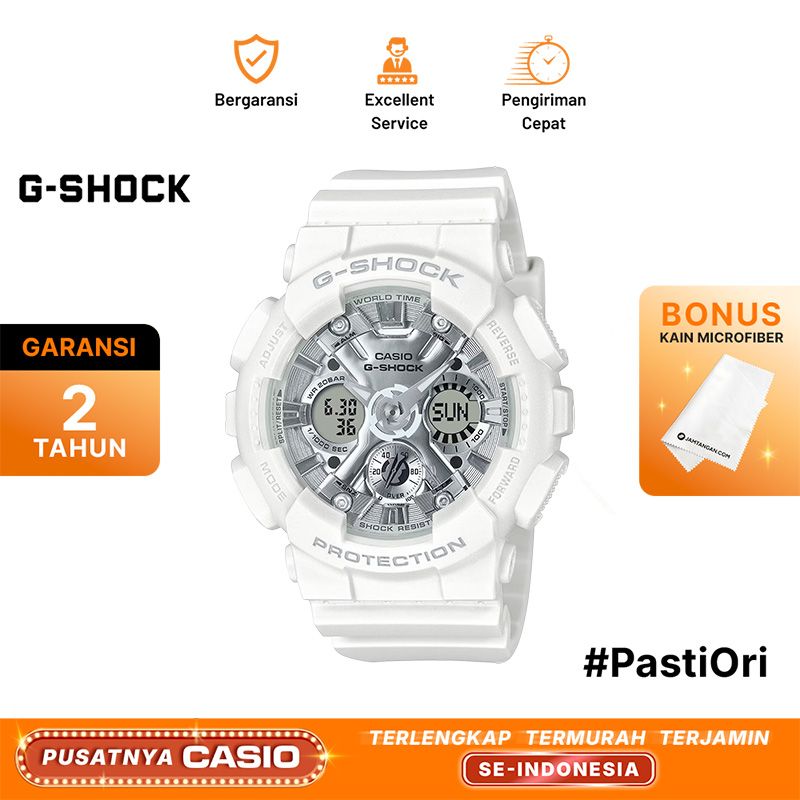 Casio G-Shock GMA-S120SA-7A2 GMA-S120SA-7A2JF All White Digital