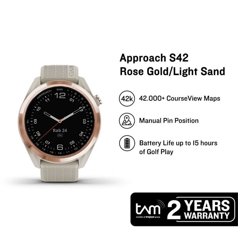 GARMIN APPROACH S42 ライトサンドゴールド Approach S42 | スマートウォッチ | Garmin 日本