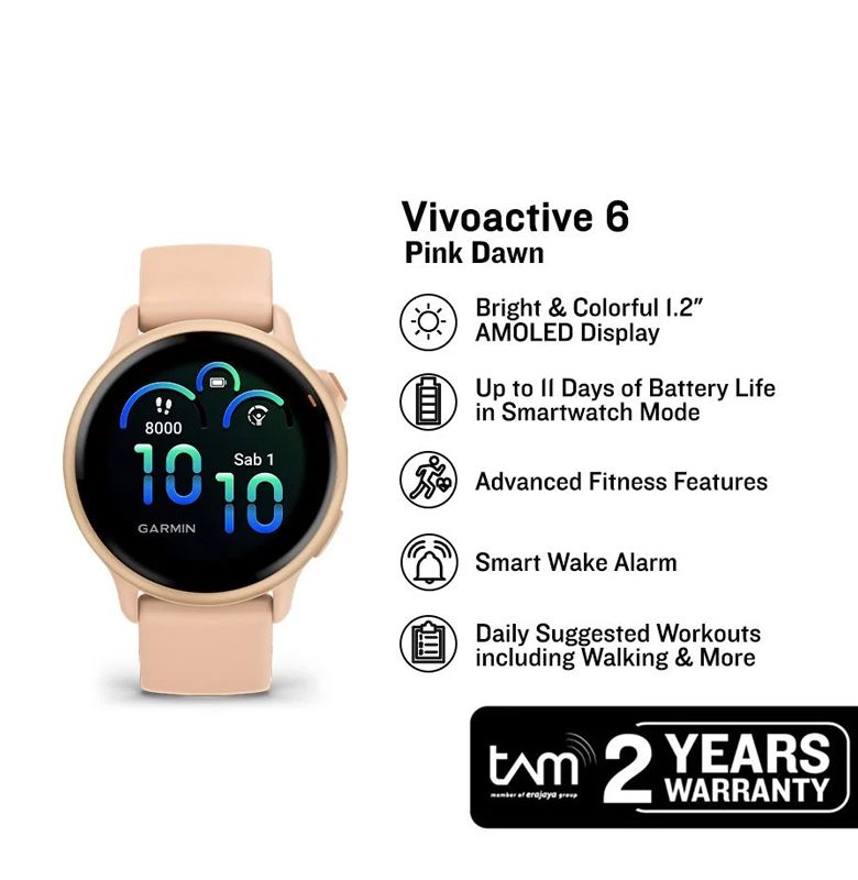 Garmin Vivoactive 010-02985-43 Smartwatch GPS Pink Dawn