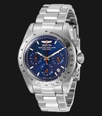 Invicta Men's Watch 27770 Speedway Chronograph Quartz Blue cheapest Dial Stainless Steel