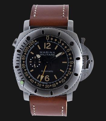 Marina Militare Luminous GMT Silver Jam Tangan Pria Perak 