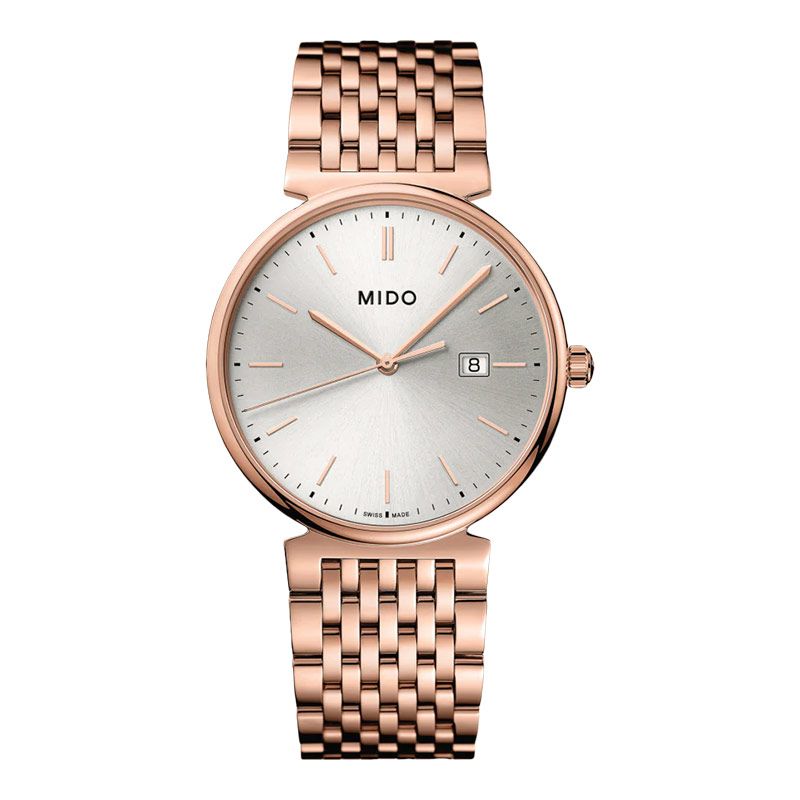 Mido Ocean Star Reloj Mido Quartz Dama Mido Dorada White Dial Gold