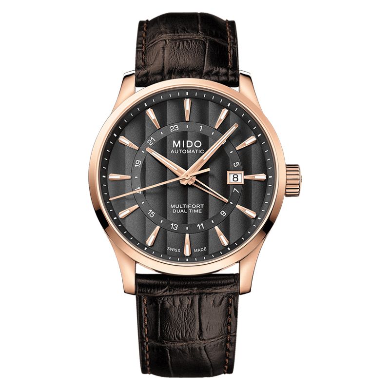 MIDO Multifort Dual Time Automatic Anthracite