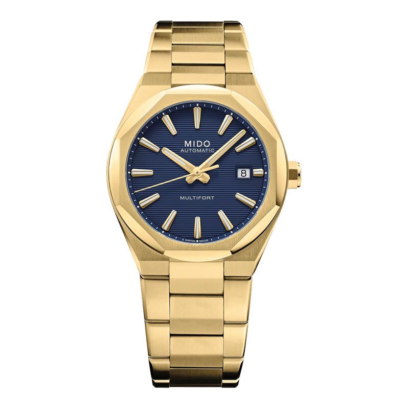MIDO Multifort 8 M055.507.11.051.00 One Crown Octagonal Black Dial
