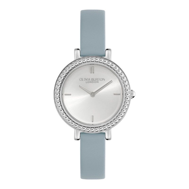 Olivia Burton Womens Classics Stainless Steel Blue 24mm Classic 23mm Mini Chalk Blue & Rose Gold Bracelet Watch  main image 4