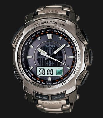 Casio Pro Trek PRG-510T-7 PRG-510T-7DR Tough Solar Black Digital 