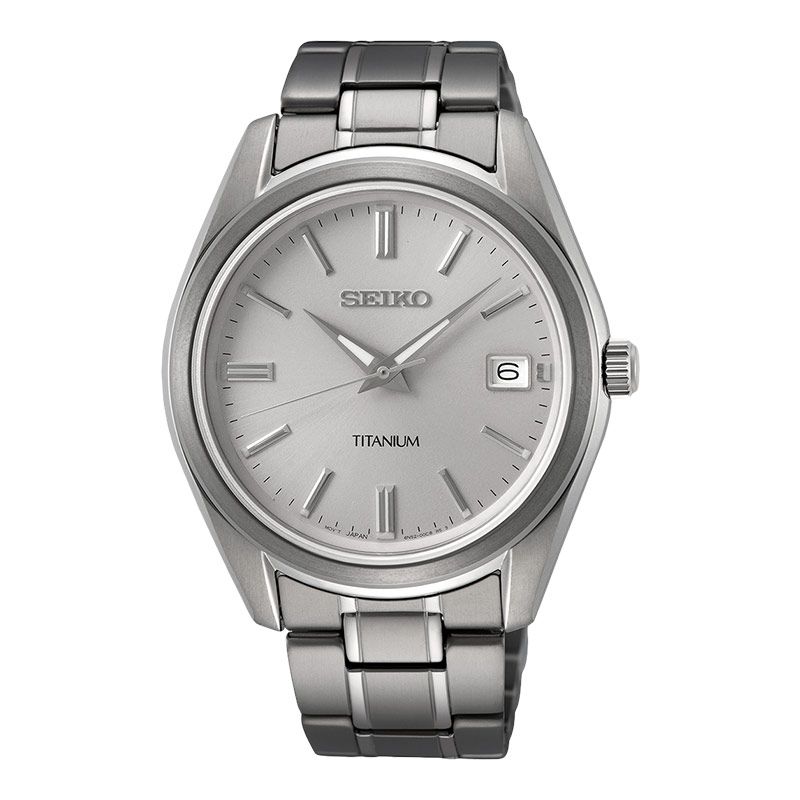 Seiko Classic SUR369 SUR369P1 Discover More Silver Dial Titanium