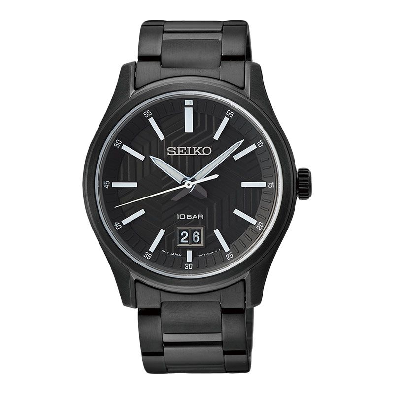 Seiko SUR543P1 Orologio Uomo Al Quarzo – Cassa In Acciaio, Cinturino In Nylon, Vetro Zaffiro, Impermeabile 10 Bar
