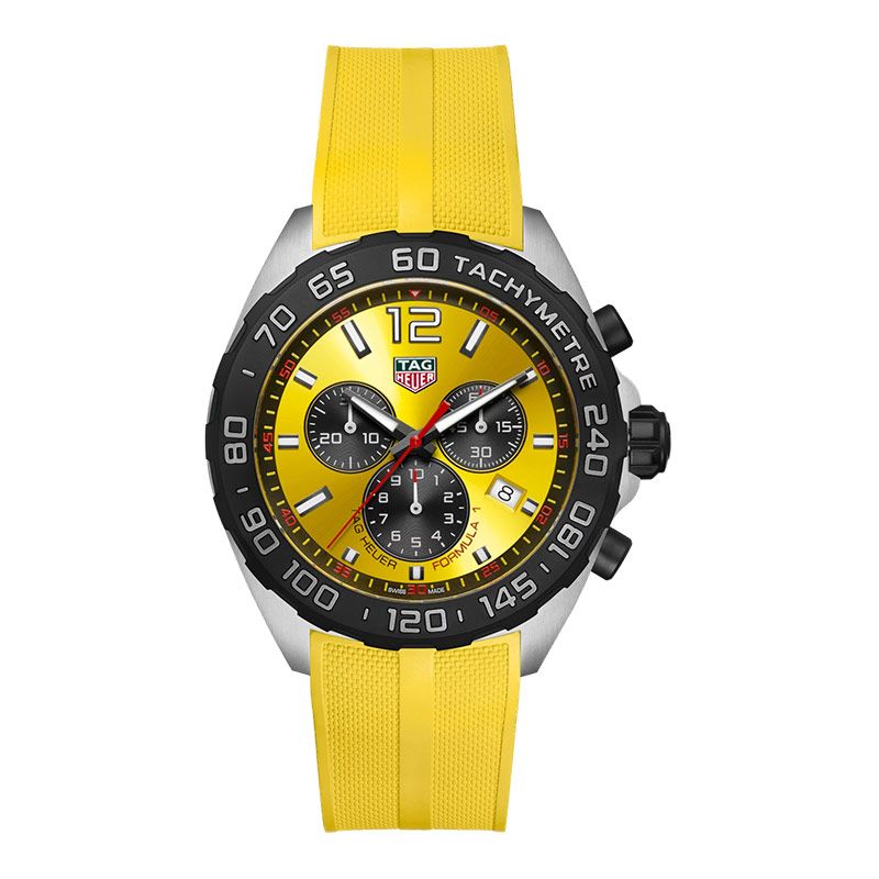 TAG Heuer Formula Chronograph Yellow Dial Yellow