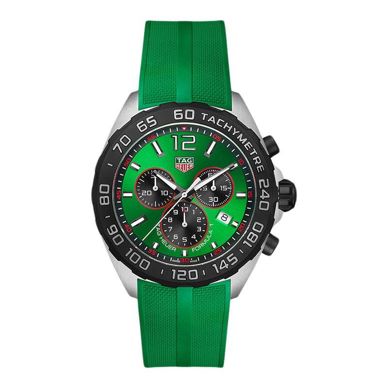 TAG Heuer Formula Chronograph Black Green Dial