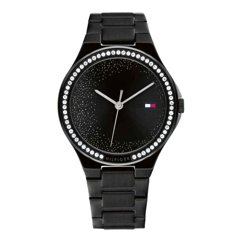 Tommy Hilfiger Juliette 1782644 Ladies Black Dial Black Stainless Steel  Strap