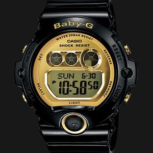 Casio Baby-G BG-6901-1 BG-6901-1DR Digital Dial Black Resin Strep