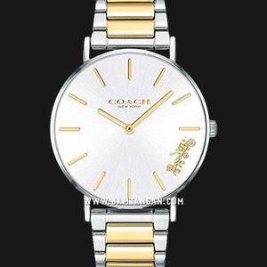 Coach Perry 14503347 Ladies White Dial Dual Tone Stainless  display picture 1