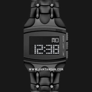 Diesel Croco Digi DZ2156 Digital Dial Black Stainless Steel Strap