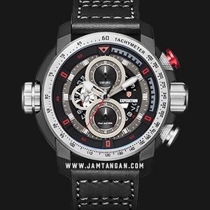 Expedition Chronograph E 6771 MC LEPBARE Men Black Dial Black