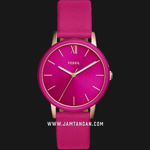 Fossil Cambry BQ3589 Ladies Pink Rose Dial Pink Rose Leather  display picture 1