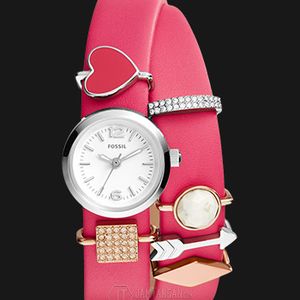 Fossil ES3964SET Double Wrap Georgia White Dial Leather  display picture 2