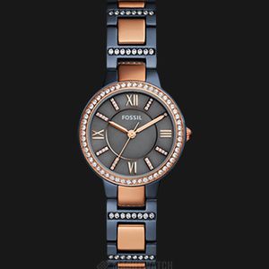 Fossil Virginia Crystallized Blue Steel Ladies Watch ES4298 Women main image 2