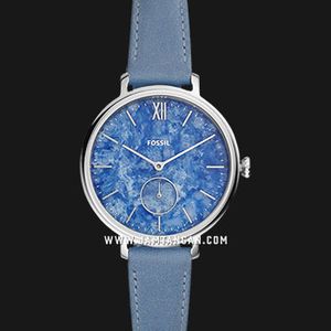 Fossil Kalya ES5076 Ladies Blue Dial Blue Leather Strap  display picture 3