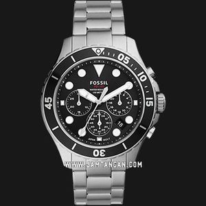 Fossil FB-03 FS5725 Chronograph Men Black Dial Stainless Steel
